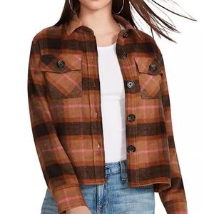 MWT BB Dakota by Steve Madden Women's Boxy Shacket Size Large